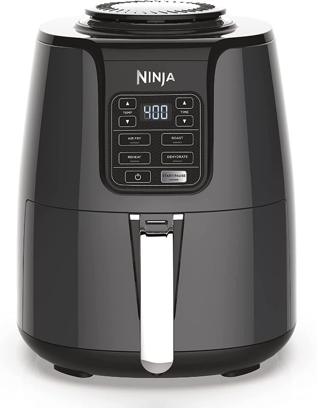 Photo 1 of Ninja AF101 Air Fryer that Crisps, Roasts, Reheats, & Dehydrates, for Quick, Easy Meals, 4 Quart Capacity, & High Gloss Finish, Black/Grey
