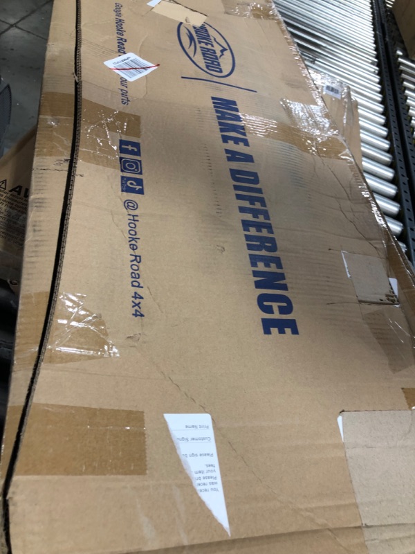 Photo 1 of Hooke Road JL/JT Front Grille Shark Grill w/White Lights DRL for Jeep Wrangler JL 2018-2022 2/4 Doors & Gladiator JT 2020-2022 Matte Black Grid

