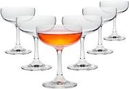 Photo 1 of 200 ml Martini Cocktail Glasses, Champagne Coupe Saucers (Set of 6)
