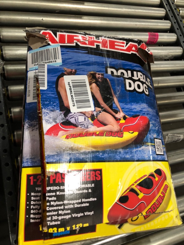 Photo 3 of Airhead Hot Dog 1-5 Rider Towable Tube for Boating