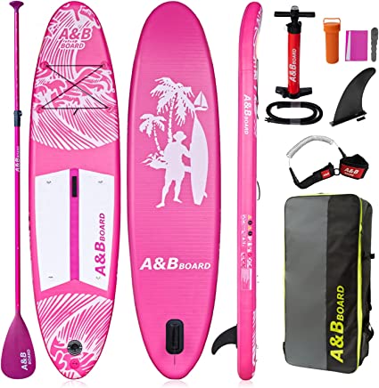 Photo 1 of A&BBOARD Inflatable SUP Stand Up Paddle Board?10'6''x32''x6'' Paddle Board Accessories Paddle Board Standing for Youth & Adult, for All Skill Levels
