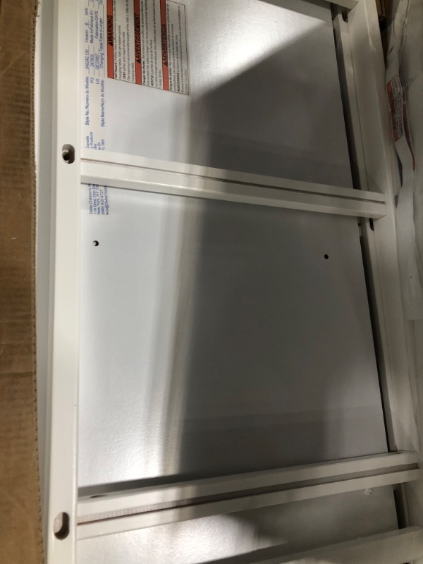 Photo 1 of Delta Children Bell Top Changing Table with Casters, White