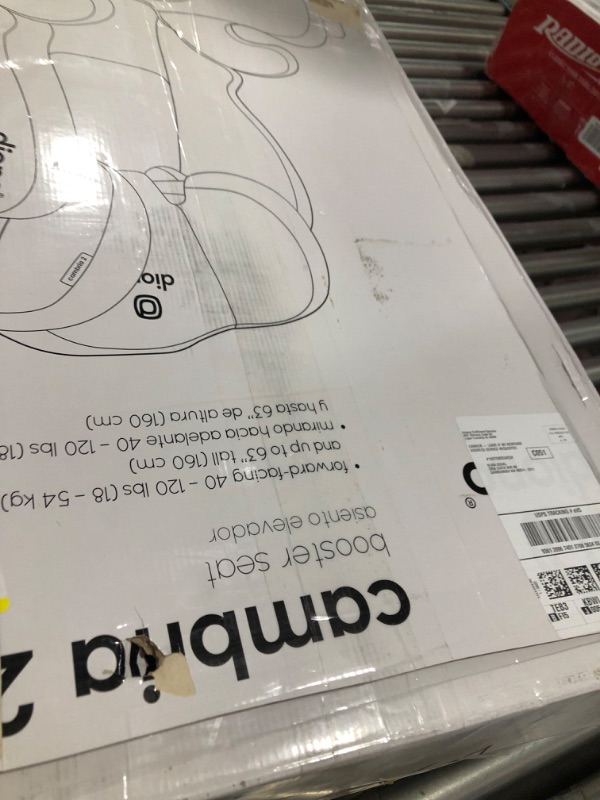 Photo 3 of Diono Cambria 2 XL 2022, Dual Latch Connectors, 2-in-1 Belt Positioning Booster Seat, High-Back to Backless Booster with Space and Room to Grow, 8 Years 1 Booster Seat, Black
