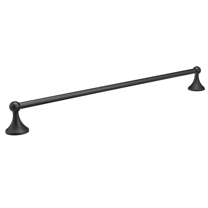 Photo 1 of Amazon Basics AB-BR840-FB Towel Bar-Standard, 24-Inch, Flat Black
