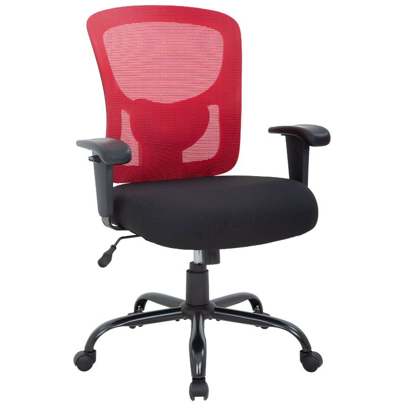 Photo 1 of Big and Tall Office Chair 400lbs Wide Seat Mesh Desk Chair Rolling Swivel
