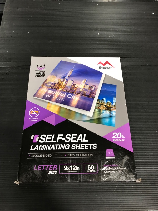 Photo 2 of Everest Self Adhesive Laminating Sheets