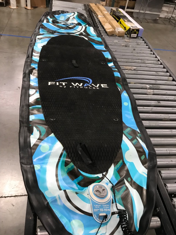 Photo 1 of FITWAVE Paddle Board 9.5ft + Kit - Inflatable Paddle Boards for Adults - Inflatable Stand Up Paddle Board with Pump, Emergency Repair Kit, Bag & More - Anti Air Leaking & Nonslip Deck
