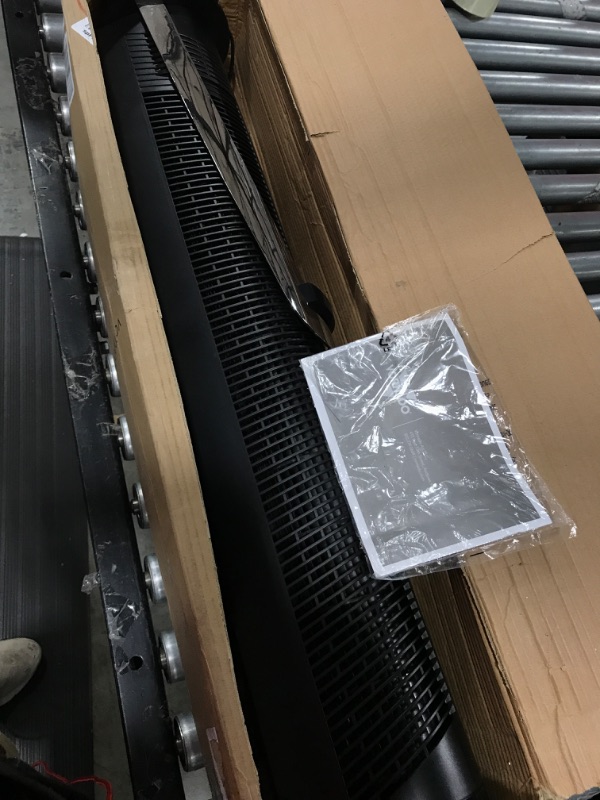 Photo 1 of Vornado OSCR37 AE Oscillating Tower Fan and Air Circulator, Works with Alexa, Whole Room, Black, A Certified for Humans Device
