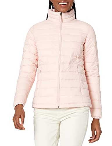 Photo 1 of Amazon Essentials Women's Lightweight Long-Sleeve Full-Zip Water-Resistant Packable Puffer Jacket, Light Pink, Medium
