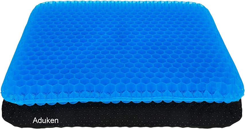 Photo 1 of Gel Seat Cushion, Office Chair Seat Cushion with Non-Slip Cover Breathable Honeycomb Pain Relief Sciatica Egg Crate Cushion for Office Chair Car Wheelchair