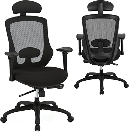 Photo 1 of Ergonomic Office Chair, Density Mesh Desk Chair, Task Chair with Headrest and 3D Armrests, Home Reclining Office Desk Chair with Lumbar Support