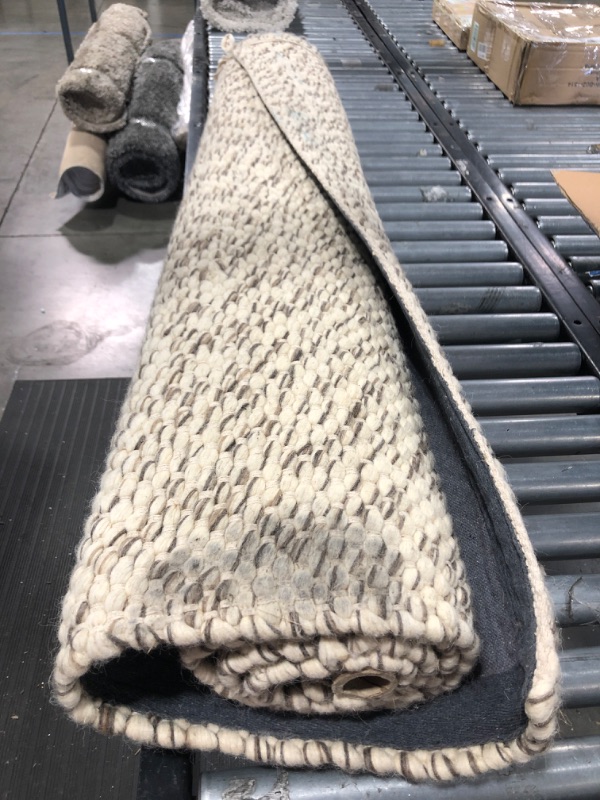 Photo 1 of 5'X7' Chunky Knit Wool Woven Rug Cream - Project 62 , Size: 5'X7', Ivory
