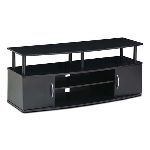 Photo 1 of Furinno JAYA Large Entertainment Center Hold up to 50-in TV, 15113BKW
