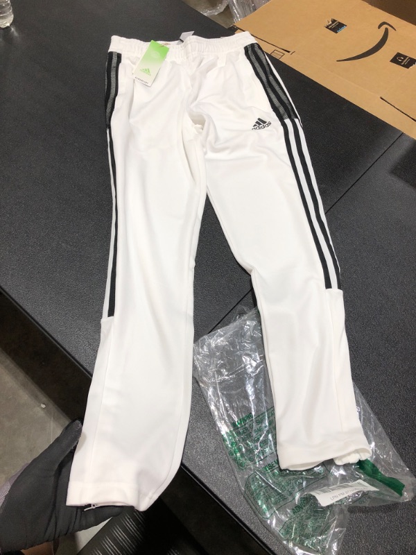 Photo 2 of adidas KID'S MEDIUM Essentials Warm-Up Slim Tapered 3-Stripes Tracksuit Bottoms