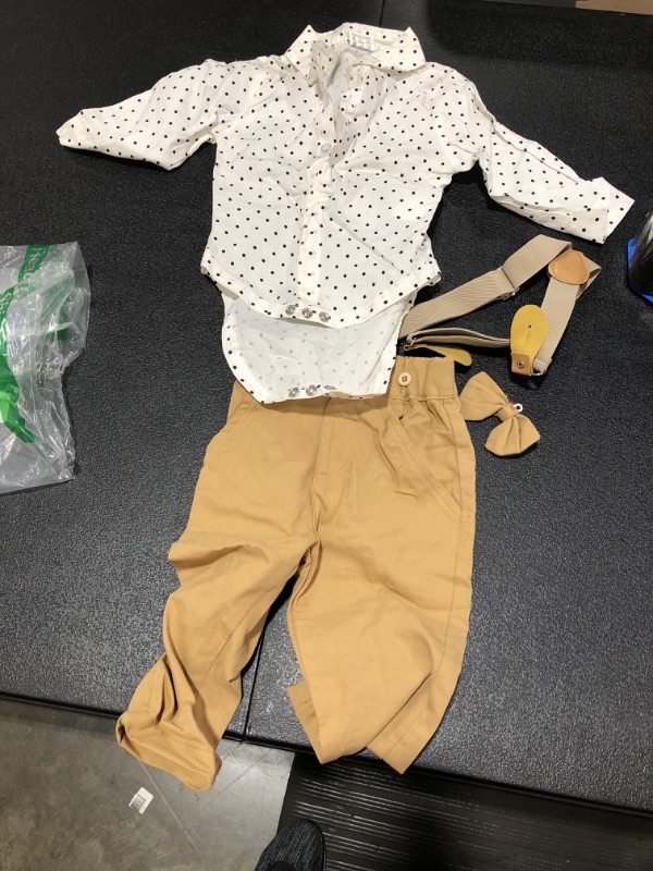 Photo 2 of 6-9M Boarnseorl Baby Boys Long Sleeve Gentleman Outfits Set
