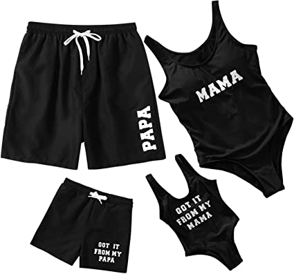 Photo 1 of 9-12M IFFEI Mommy and Me Matching Swimwear One Piece Mother Daughter Monokini Bathing Beach Wear JUST THE BABY PIECE 
