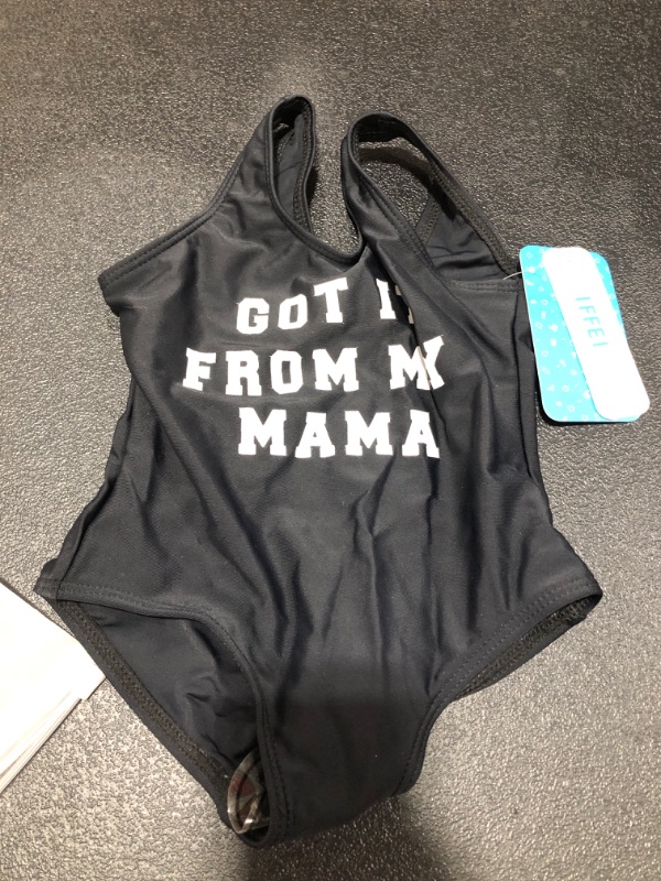 Photo 2 of 9-12M IFFEI Mommy and Me Matching Swimwear One Piece Mother Daughter Monokini Bathing Beach Wear JUST THE BABY PIECE 
