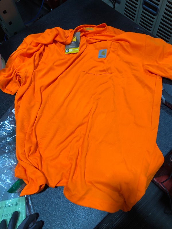 Photo 2 of 2XL Carhartt Men's Big and Tall High Visibility Force Color Enhanced Short Sleeve Tee