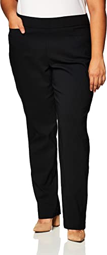 Photo 1 of 24W Briggs New York Women's Plus-Size Super Stretch Millennium Welt Pocket Pull-on Career Pant
