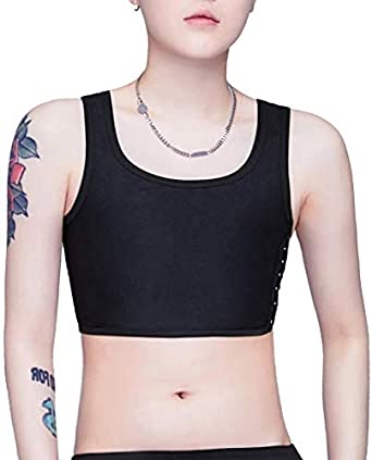 Photo 1 of Aivtalk Lesbian Chest Binder Tomboy Tank Tops Flat Hook Short Vest Wire-Free Breathable Bra XL
