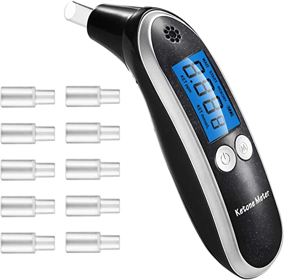 Photo 1 of Ketosis Breath Meter Ketone Meter Professional Digital Ketone Breath Analyzer with 10 Mouthpieces for Personal Use
