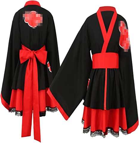 Photo 1 of Anime Maid Outfit Cosplay Halloween Costume for Women Girl Dress Kimono Uniform
 size medium