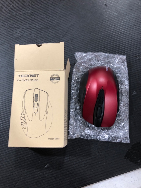 Photo 2 of TeckNet Pro 2.4G Ergonomic Wireless Optical Mouse with USB Nano Receiver for Laptop