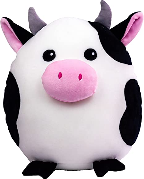 Photo 1 of 14 Inch Daisy The Cow Squish Plush Pillow - Snuggaboos Original Cute Super Soft Plushie Toy
