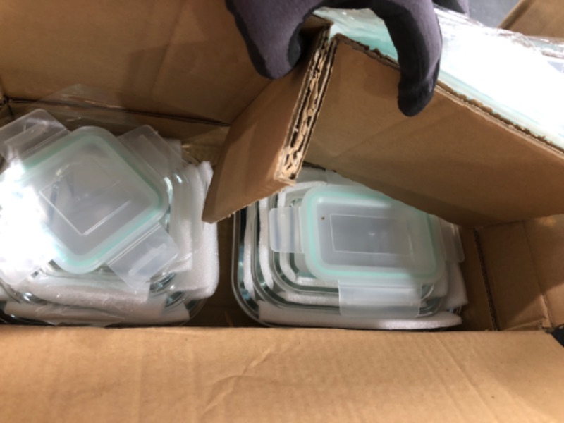 Photo 3 of 8 Pack Glass Food Storage Containers with Lids, Vtopmart Glass Meal Prep Containers, Airtight Glass Bento Boxes with Leak Proof Locking Lids, for Microwave, Oven, Freezer and Dishwasher
