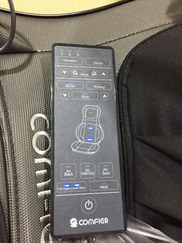 Photo 1 of Comfier Shiatsu Neck & Back Massager, 2D/3D Kneading Massage Chair Pad, APP Control, Chair Massager with Heat & Compression, Seat Massager for Neck and Back Pain Relief,Ideal Gifts
