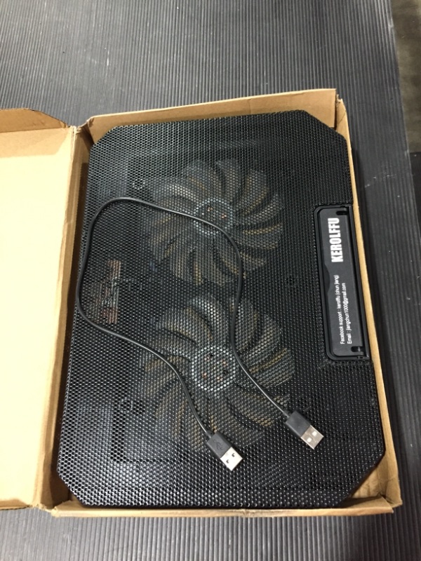 Photo 2 of KEROLFFU Laptop Cooling Pad 15.6 14 13 Inch (Big 2Fans Super Quiet