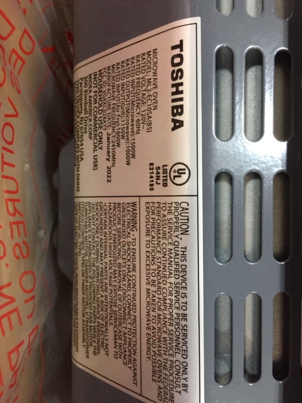 Photo 5 of *****COSMETIC DAMAGE TO ONE SIDE OF MICROWAVE****Toshiba ML2-EC10SA(BS) Multifunctional Microwave Oven with Healthy Air Fry