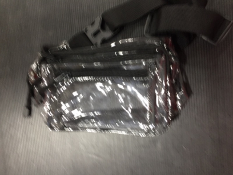 Photo 2 of Clear Multi-purpose Fanny Pack with 5 Zipper Closure Pockets 