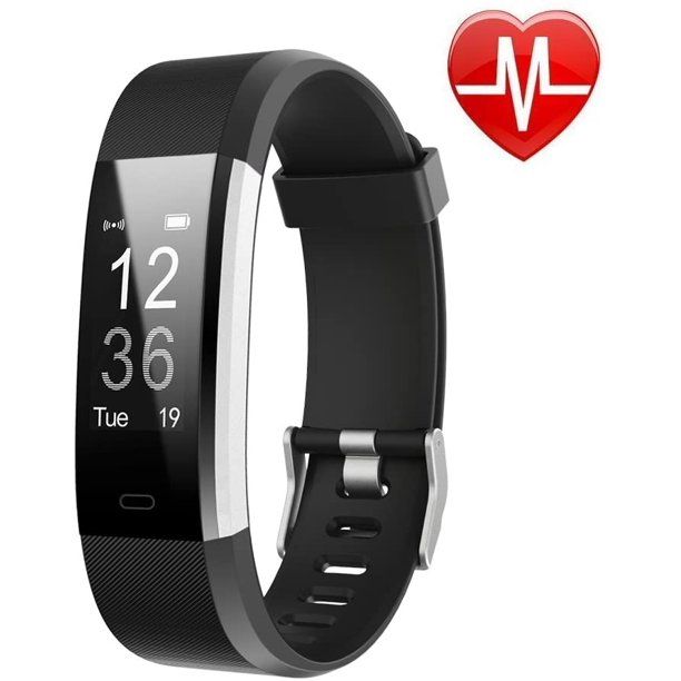 Photo 1 of LETSCOM Fitness Tracker HR, Activity Tracker Watch with Heart Rate Monitor, Waterproof Smart Fitness Band with Step Counter, Calorie Counter, Pedometer Watch for Women and Men
