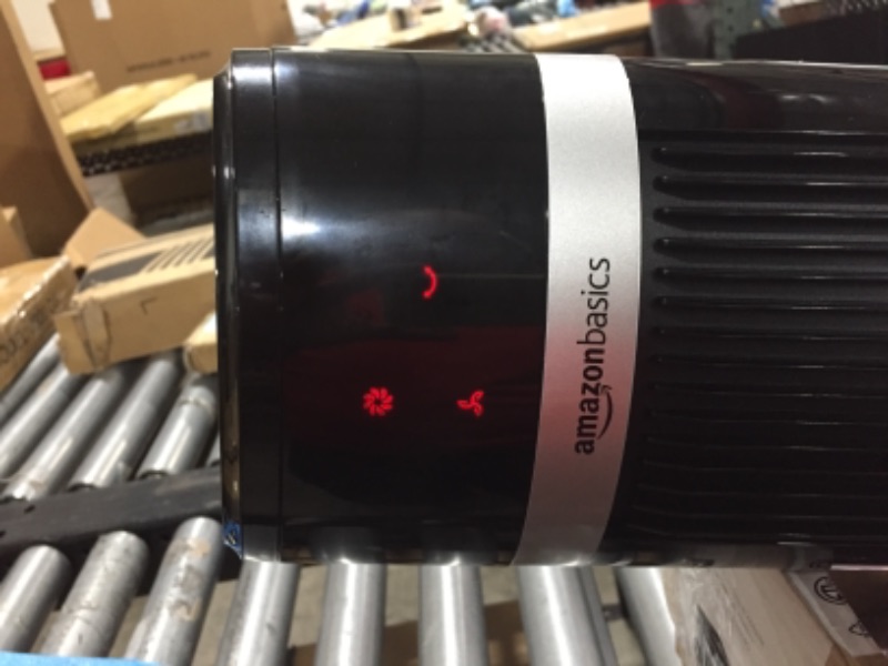 Photo 1 of Amazon Basics Oscillating 3 Speed Tower Fan with Remote