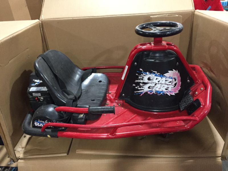 Photo 2 of Razor Crazy Cart - 24V Electric Drifting Go Kart - Variable Speed, Up to 12 mph, Drift Bar for Controlled Drifts
