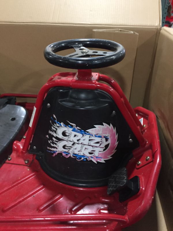 Photo 3 of Razor Crazy Cart - 24V Electric Drifting Go Kart - Variable Speed, Up to 12 mph, Drift Bar for Controlled Drifts
