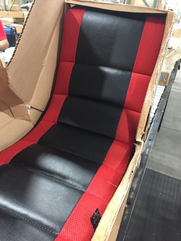 Photo 2 of Crew Furniture Mesh Racing Stripe Video Rocker, Black/Red