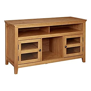 Photo 1 of Amazon Brand – Ravenna Home Classic Solid Wood Media Center, 47.87"W, Rustic Honey Pine (B07MF1TRNB)