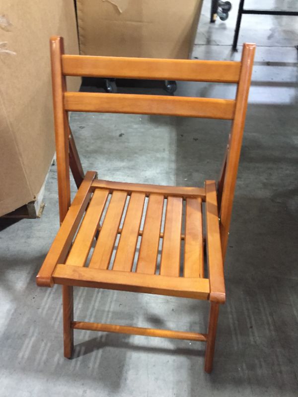 Photo 2 of 4pc Robin Folding Chair Set Teak Brown - Winsome