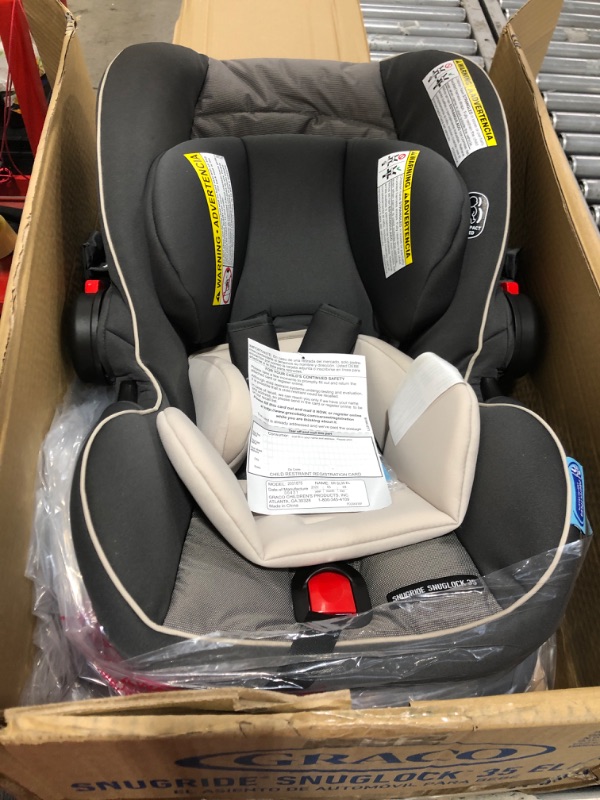 Photo 2 of Graco SnugRide SnugLock 35 Elite Infant Car Seat, Oakley Gray