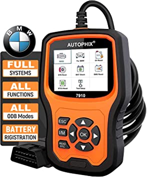 Photo 1 of AUTOPHIX Diagnostic Scanner Tool for BMW Enhanced 7910 Full-System OBD2 Scanner Auto Fault Code Reader with Battery Registration for All BMW After 1998 [Upgrade Version]
