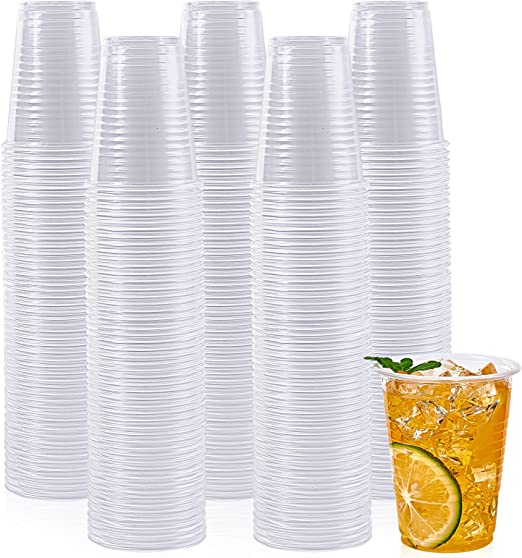 Photo 1 of 500 Pack 5 oz Clear Plastic Cups, Small Disposable Drinking Cups, Clear Beverage Tumbler for Tasting, Drinking and Party
