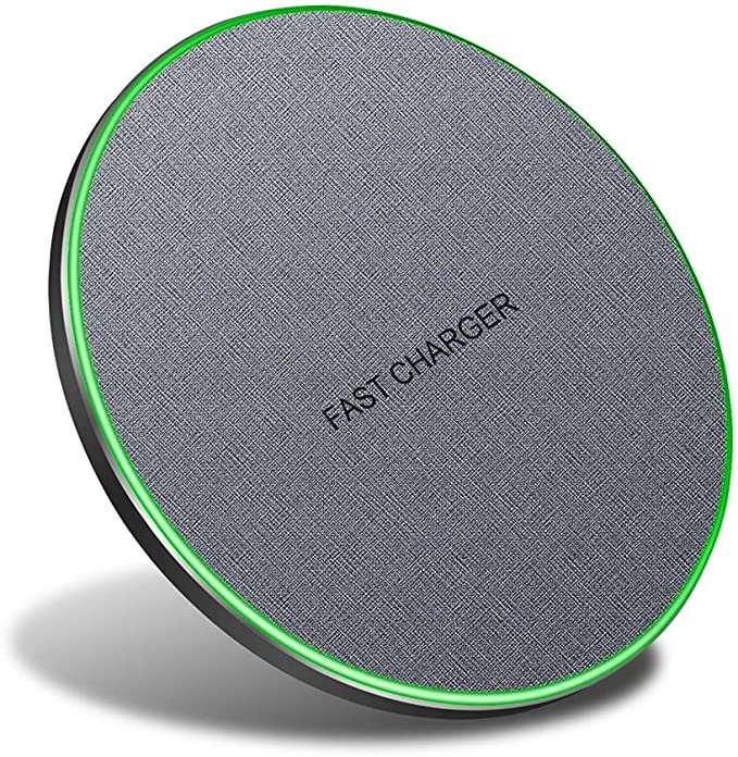 Photo 1 of Wireless Charger, Qi 20W Max Fast Wireless Charging Pad Fabric Compatible with Samsung Galaxy S22/S22 Ultra/S21/S21 Ultra/S21 Plus/S20 Fe/Note 20,Google Pixel, LG,iPhone 13/12(No AC Adapter) DOES NOT INCLUDE CABLE
