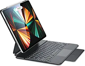 Photo 1 of ESR Rebound Magnetic Keyboard Case, iPad Case with Keyboard Compatible with iPad Pro 12.9, Easy-Set Floating Cantilever Stand, Precision Multi-Touch Trackpad, Multi-Color Backlit Keys, Black
