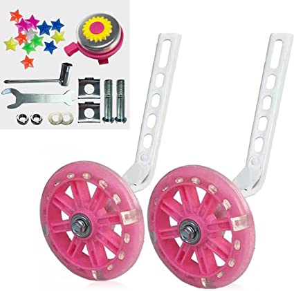 Photo 1 of DDJKCZ Training Wheels Flash Mute Wheel Bicycle Compatible for Bikes of 12 14 16 18 20 Inch
