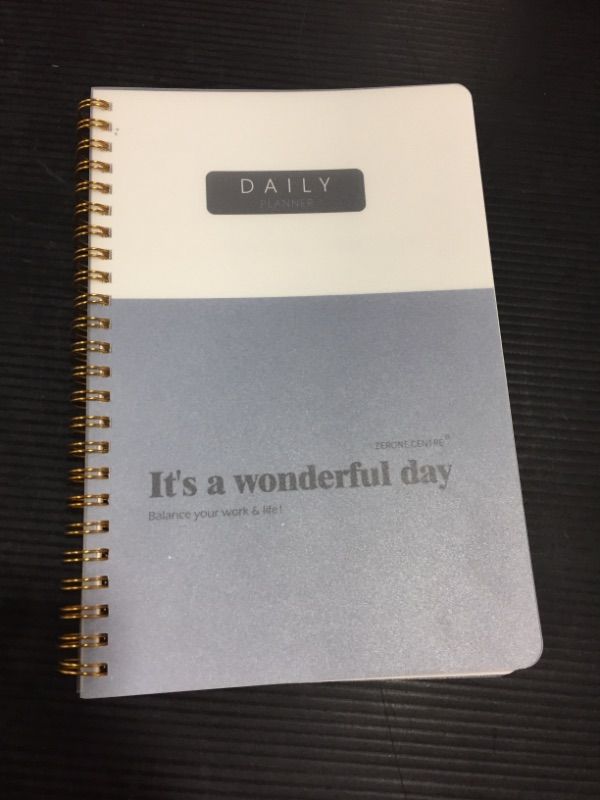 Photo 2 of A5 Daily Planner Notepad - Undated Daily Timed to-Do List Pad for Priorities