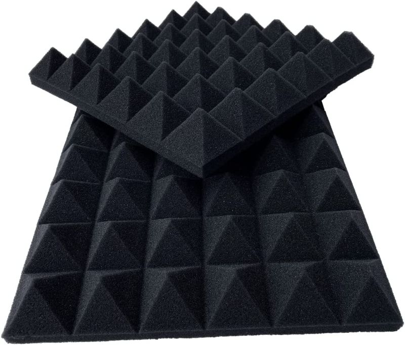 Photo 1 of 12 acoustic foam boards Black Pyramid foam boards 12“ × 12” × 2”
