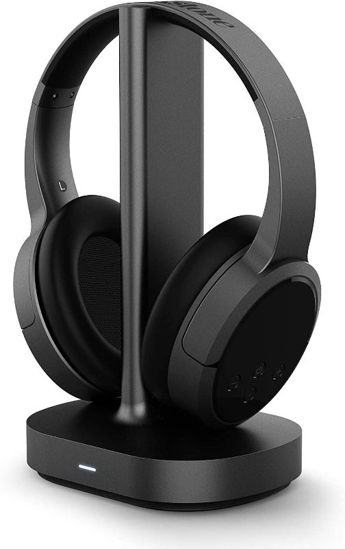 Photo 1 of 
Brookstone AirPhones Wireless RF Over Ear Headphones with Wireless Transmitting Audio/Charging Dock, 10 Hrs Playtime, Deep Bass 40mm Driver

