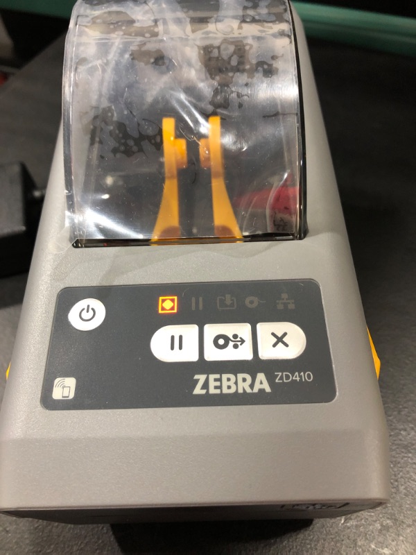 Photo 4 of ZEBRA TECHNOLOGIES ZD41022-D01E00EZ ZEBRA PRINTER ZD410 DT 2" 203 DPI US CORD USB USB HOST BTLE ETHERNET MODULE EZPL, PAPER NOT INCLUDED